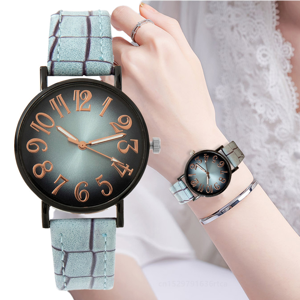 Luxury Watch With Leather Strap - Luxury Women's Watch Fashion Vintage Digital