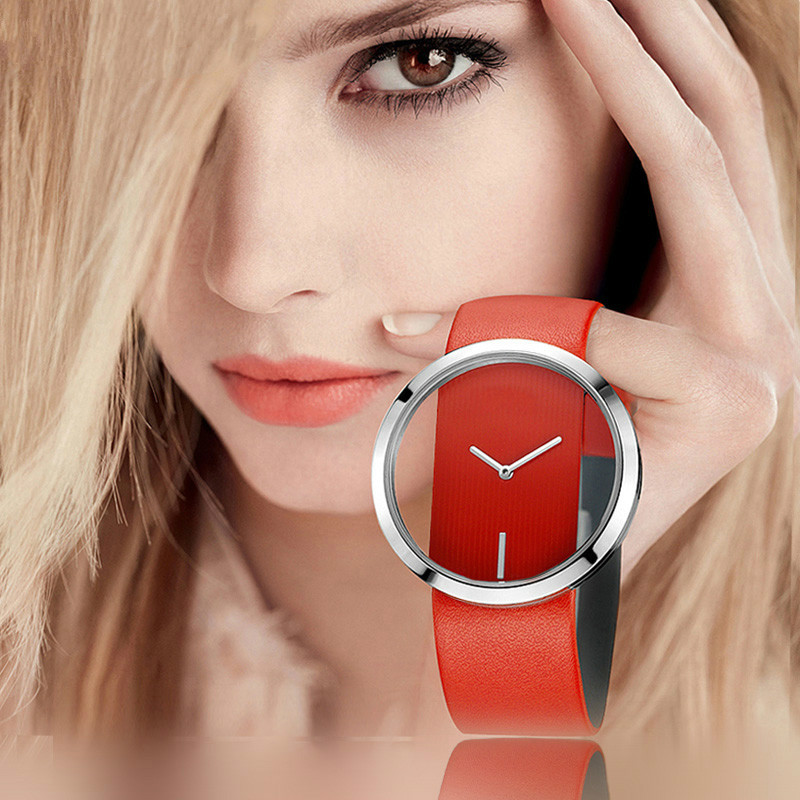 Luxury Watch With Leather Strap - Đồng Hồ Nữ Cao Cấp Hàng
