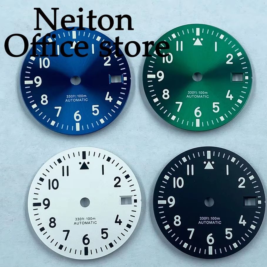 Bronze Case Watch - NEITON 29mm Black Blue Green White