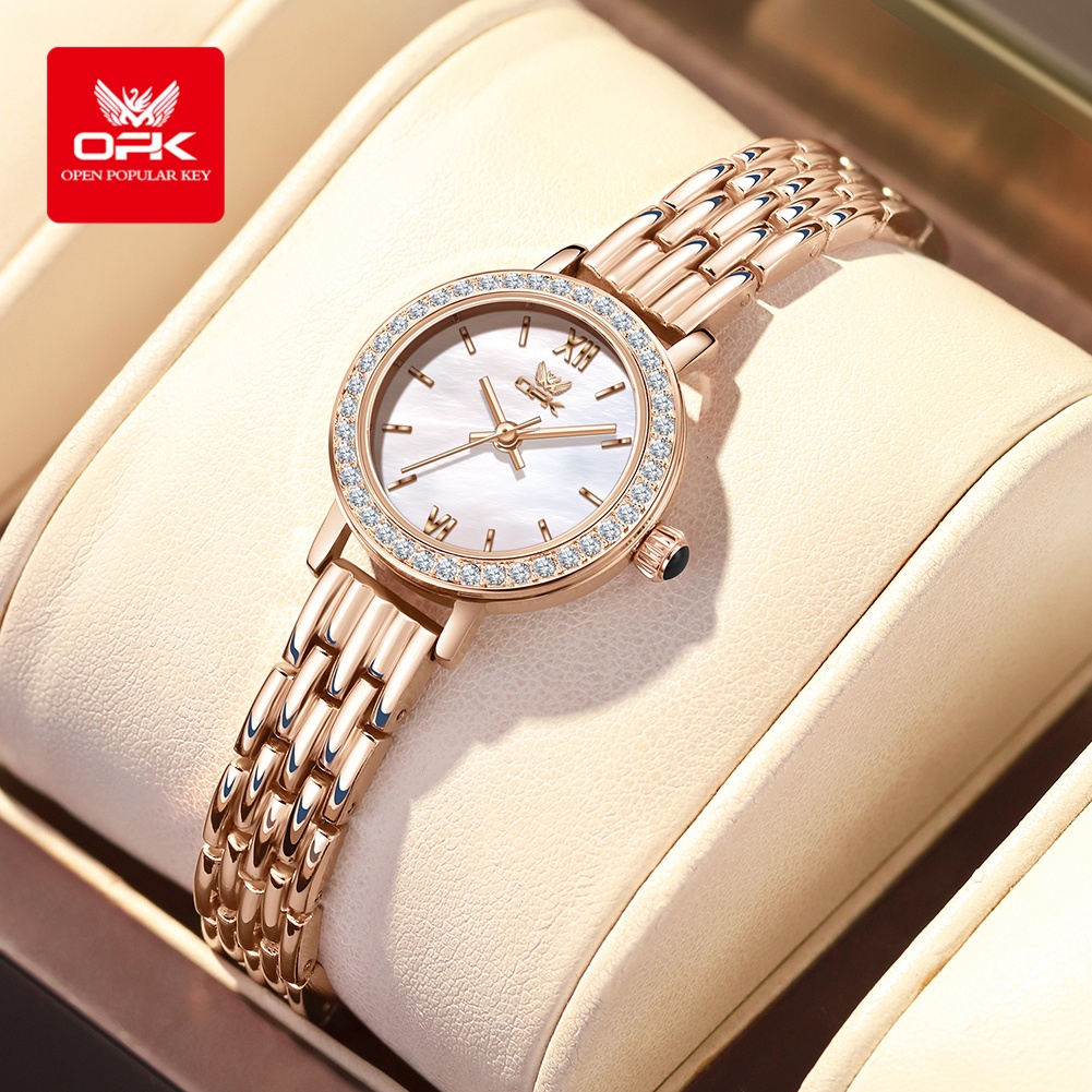 Luxury Watch With Leather Strap - OPK 6063 Light Luxury Watch Women