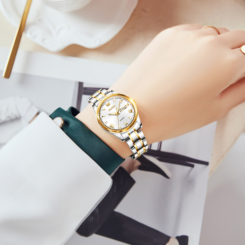 OLEVS 5563 New Fashion Women Q - đánh giá và giá Luxury Watch With Leather Strap