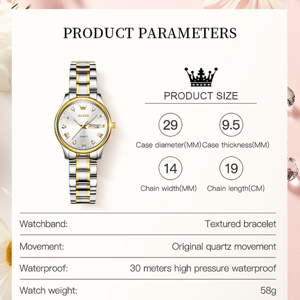 OLEVS 5563 New Fashion Women Q - đánh giá và giá Luxury Watch With Leather Strap