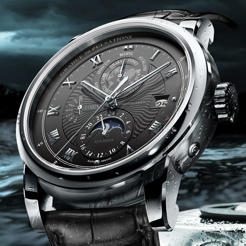 New LOBINNI Luxury Brand Seagu - đánh giá và giá Luxury Watch In The World