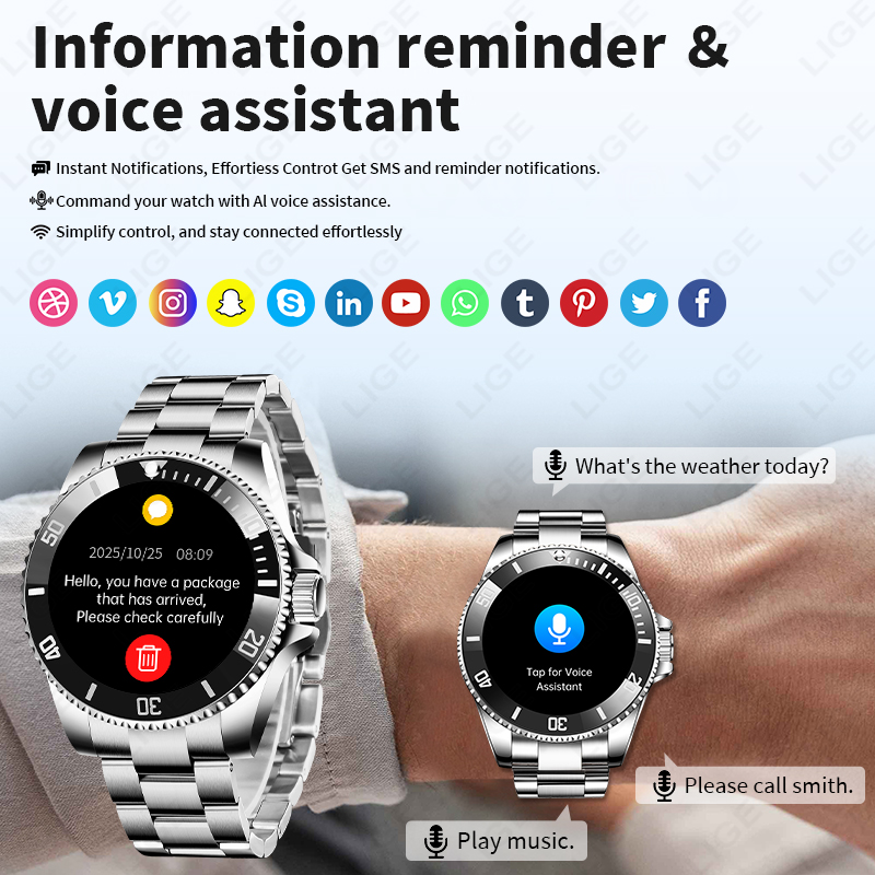 LIGE 2026 Smart Watch 1.27