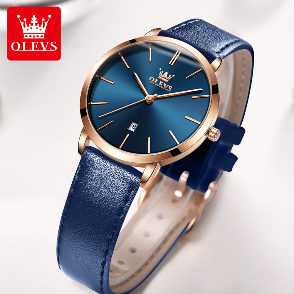 OLEVS Fashion Ultra Thin Women - đánh giá và giá Luxury Watch With Leather Strap