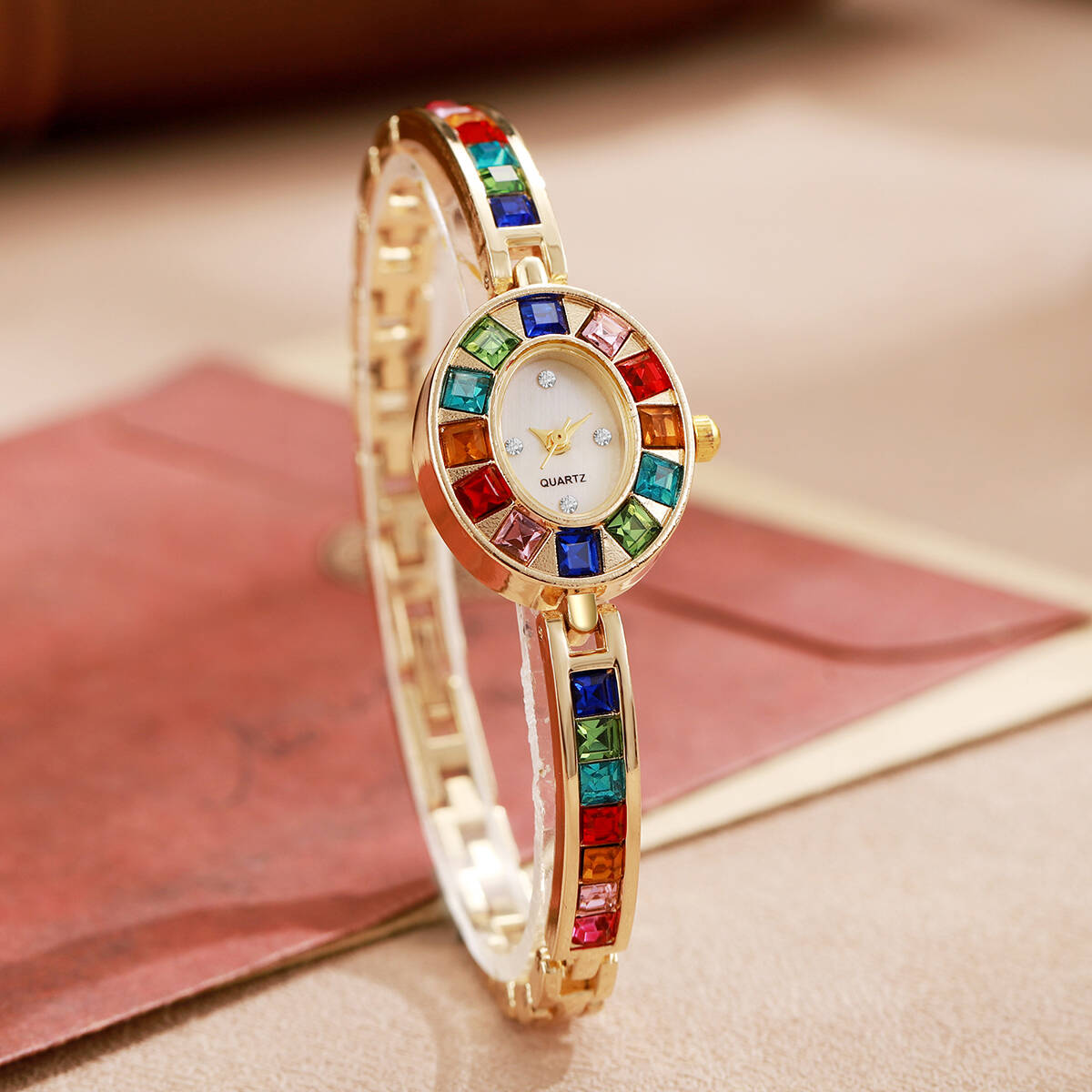 2PCS/Set Luxury Rhinestone Wom - đánh giá và giá Luxury Watch Deals