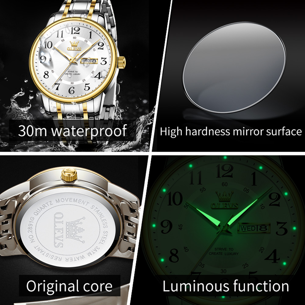 OLEVS Casual fashion men's wat - đánh giá và giá Luxury Watch And Bracelet