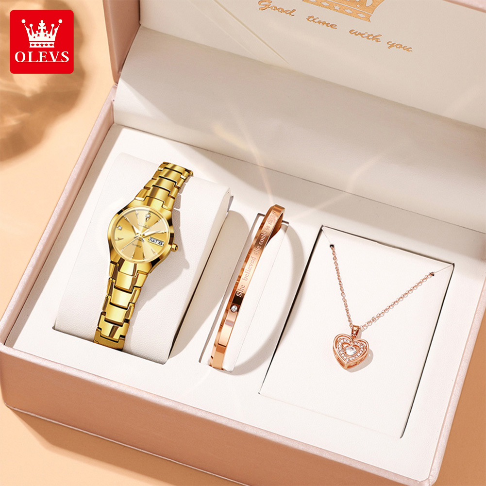 OLEVS Ladies Watch 8697 Luxury - đánh giá và giá Luxury Watch And Bracelet