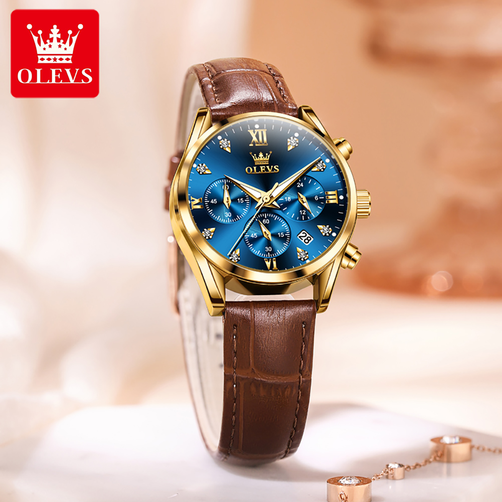 OLEVS 5523 Original Brand Wome - đánh giá và giá Luxury Watch With Leather Strap