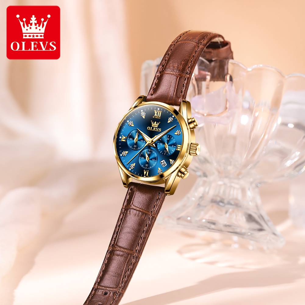 OLEVS 5523 Original Brand Wome - đánh giá và giá Luxury Watch With Leather Strap