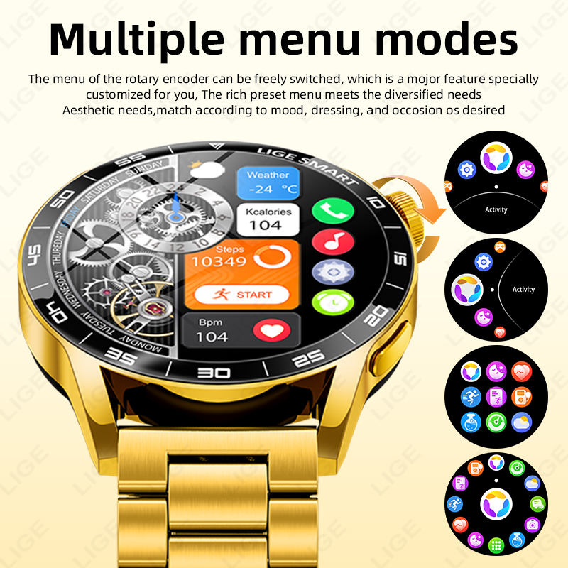 LIGE Luxury Smart Watch For Ma - đánh giá và giá Luxury Watch In The World