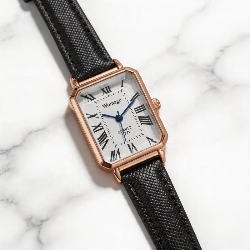 Fashion Rectangle Quartz Watch - đánh giá và giá Luxury Watch With Leather Strap