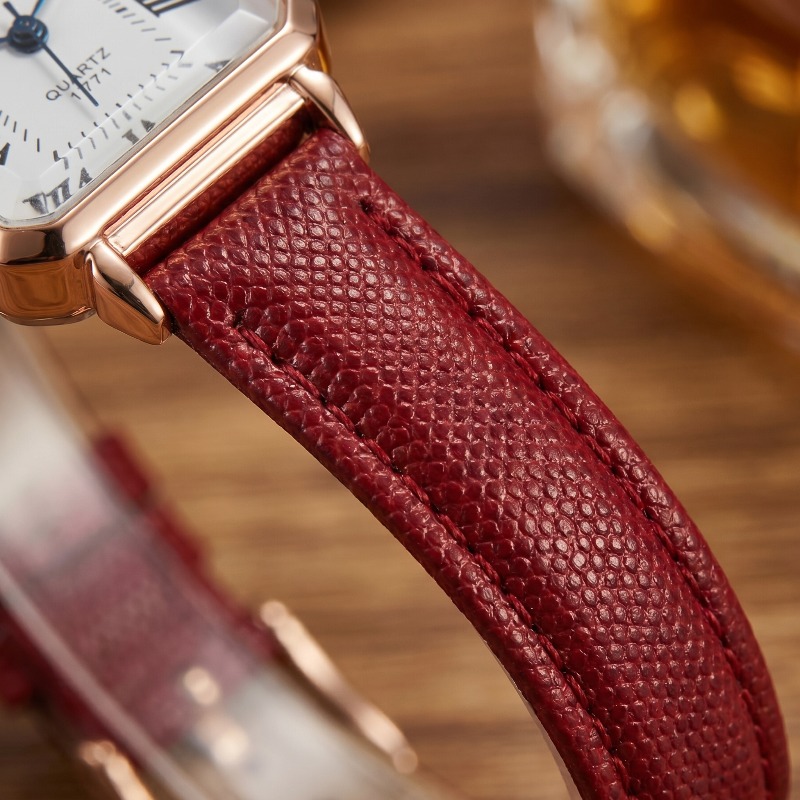 Fashion Rectangle Quartz Watch - đánh giá và giá Luxury Watch With Leather Strap