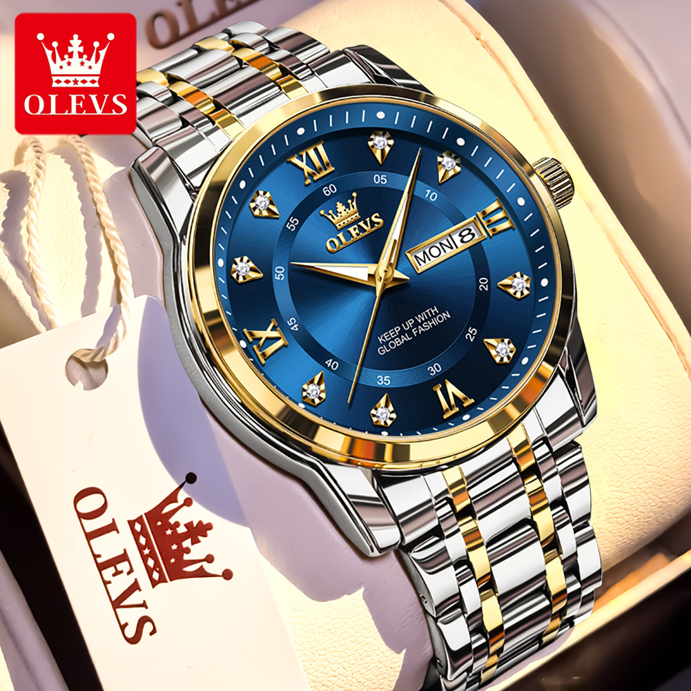 OLEVS Brand Fashion men's watc - đánh giá và giá Luxury Watch Deals