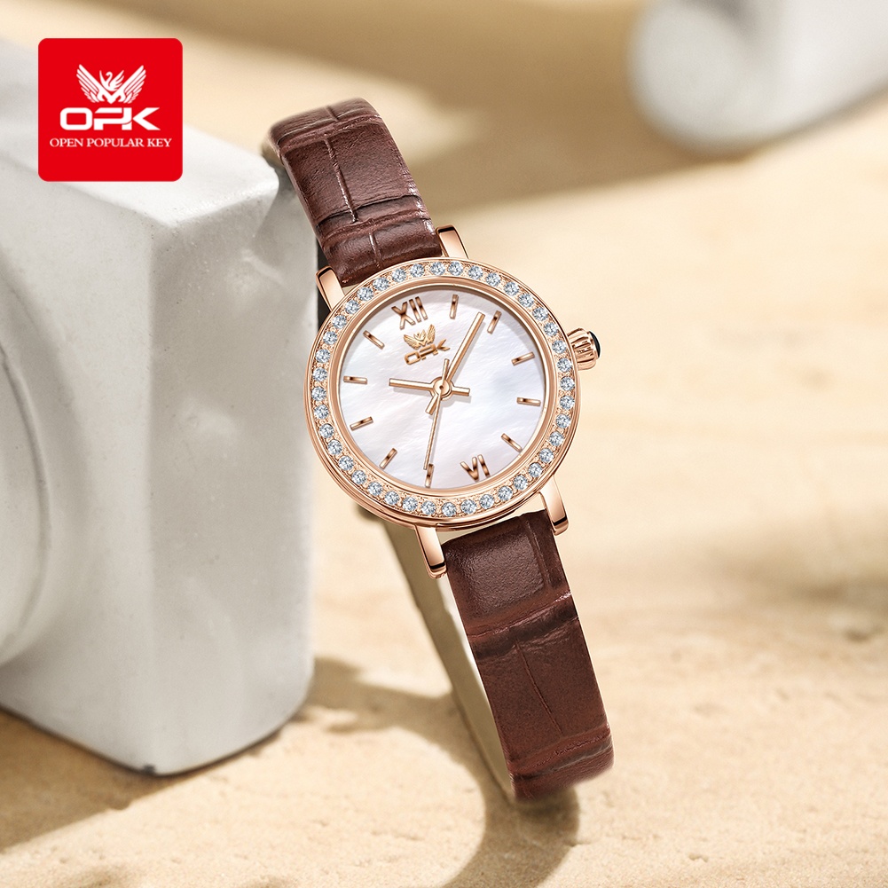 OPK 6063 Light Luxury Watch Wo - đánh giá và giá Luxury Watch With Leather Strap
