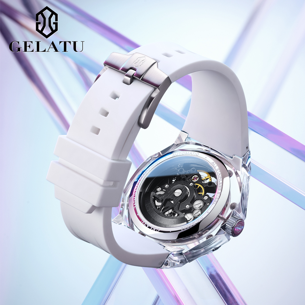 GELATU 8002 Automatic Mechanic - đánh giá và giá Luxury Watch With Leather Strap