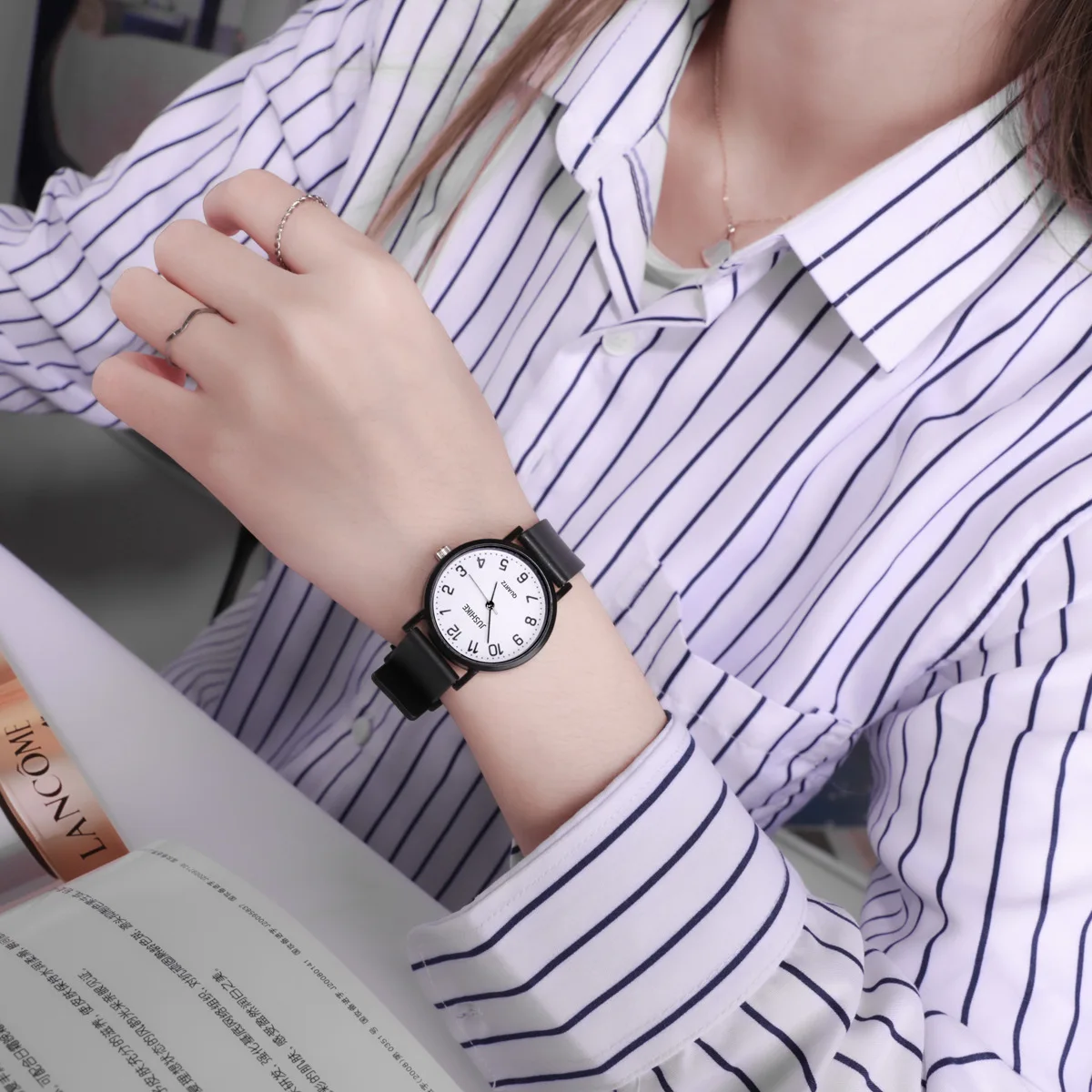 Simple Black Watch Quartz Watc - đánh giá và giá Luxury Watch With Leather Strap
